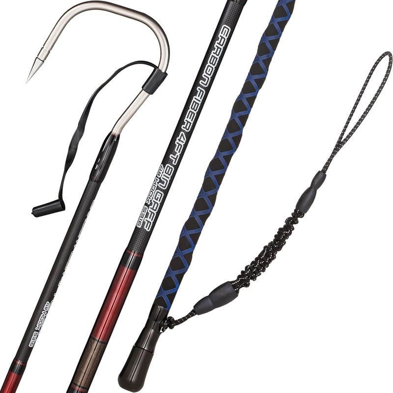 FISHAPPY Fishing Gaff Saltwater Fish Gaff with S316 Stainless Steel Fishing Hook Carbon Fiber Fishing Gaff - Image 1